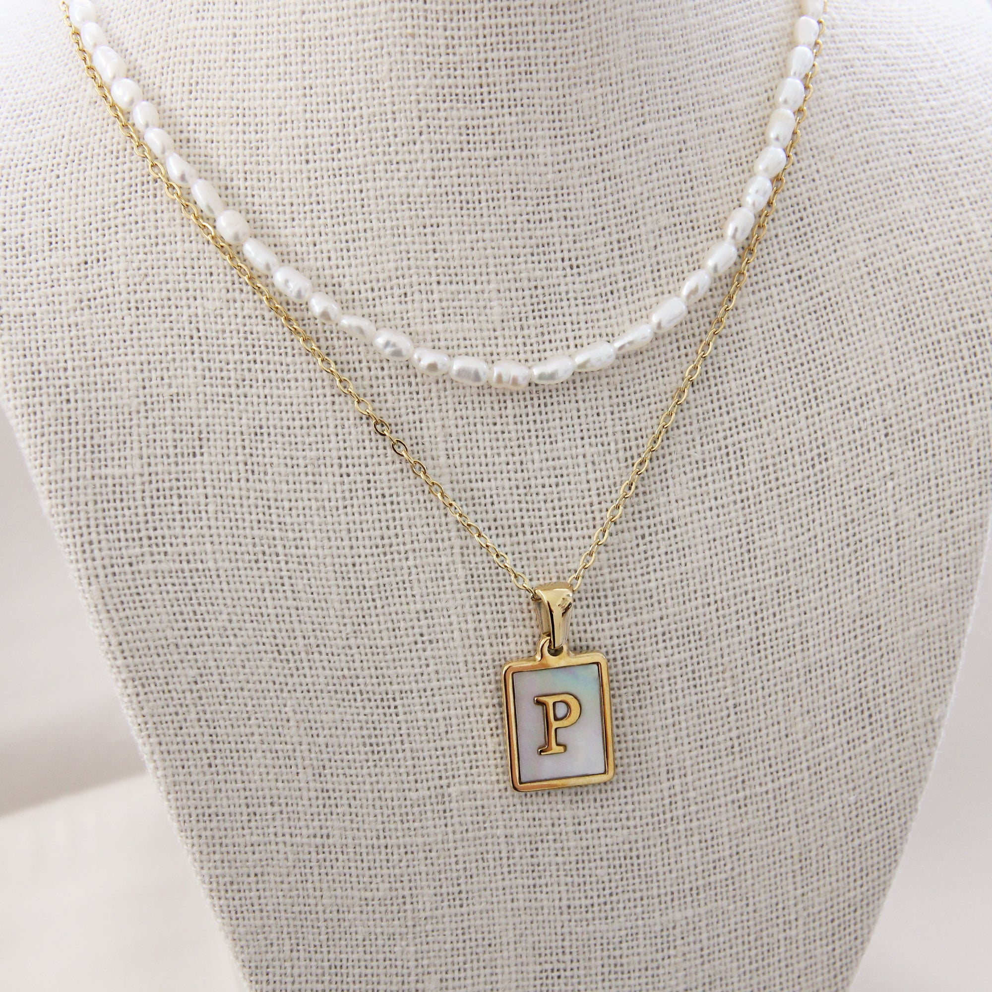 The Vintage Pearl Family Monogram Necklace